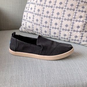 TOMS Deconstructed Alpargata Slip On Black Sz 7.5